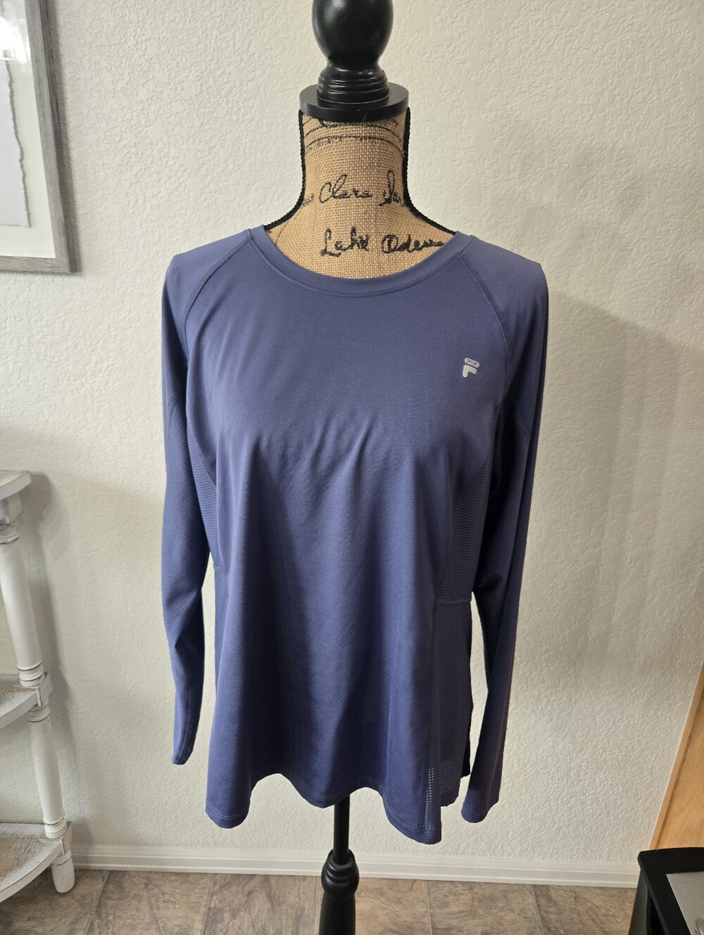 Fila Women's Long Sleeve Athletic Top - Slate Blue